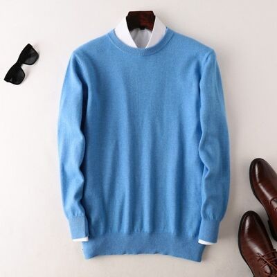 Cashmere 100 Round - Sky Blue - XXL