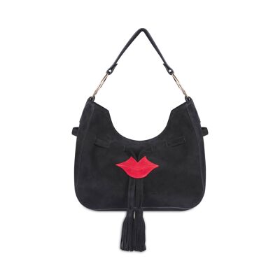 Soft bag MIKI CITY black and red