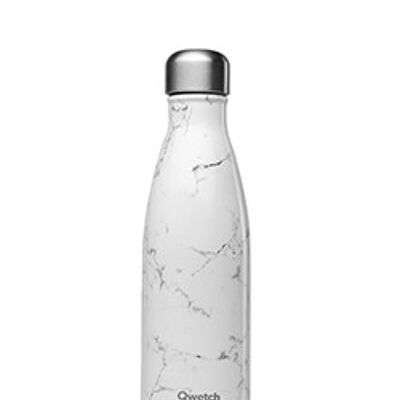 Thermos bottle 500 ml, marble white