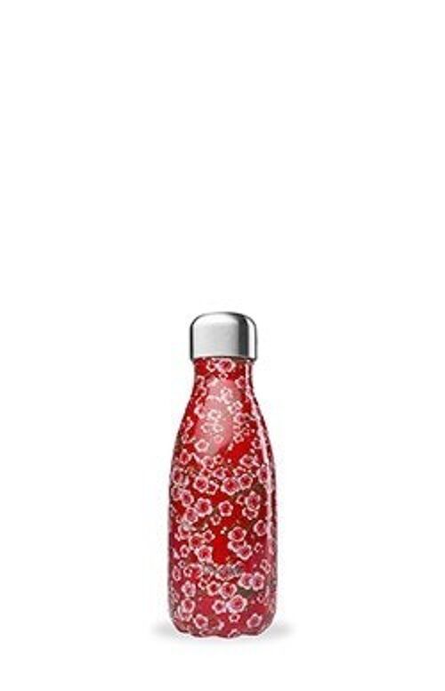 Thermoflasche 260 ml, Flowers rot
