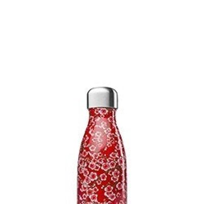 Bouteille thermos 260 ml, fleurs rouges