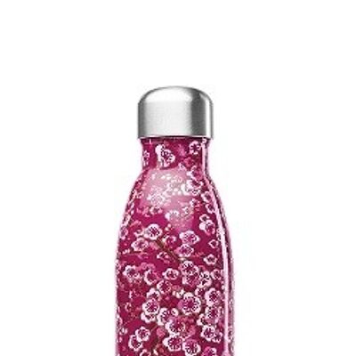 Bouteille thermos 260 ml, fleurs rose