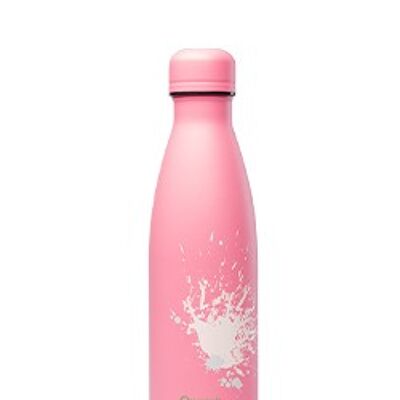 Botella termo 500 ml, spray rosa