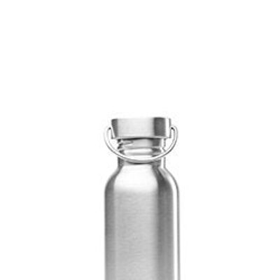 One drinking bottle 500 ml, stainless steel