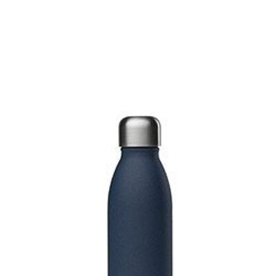 Una botella de 500 ml, azul granito