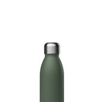 Una botella de 500 ml, verde granito