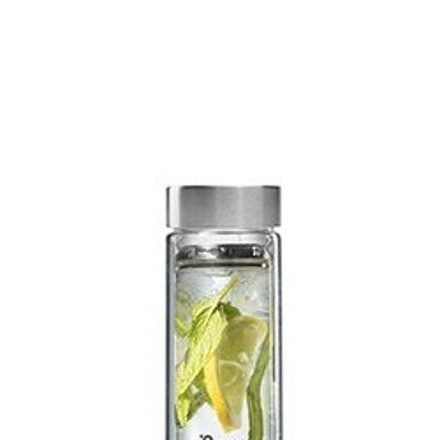 Théière verre 320 ml, inox