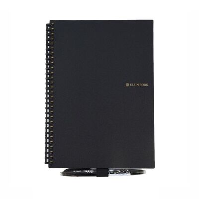 Magic notebook, stone paper - Black - A5 15x21cm 100 page