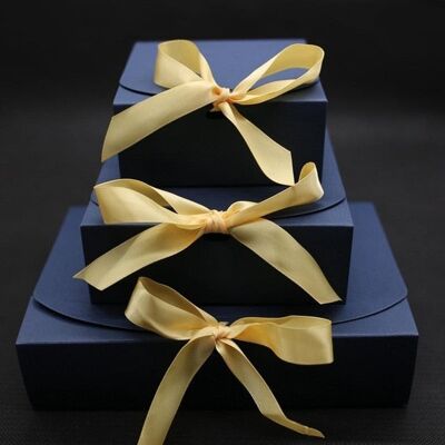 Gift box, 10 pieces set - Deep Blue - 11.5x11.5x5cm