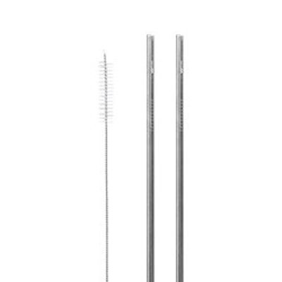Set de paille en acier inoxydable, droit