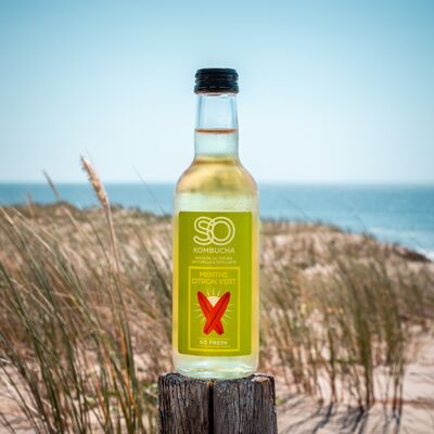 SO KOMBUCHA MINT LIME made from fermented green tea - 250 ML