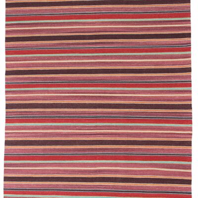 Hazan Kelim Stripes-H Violeta Turquesa 135 x 65 cm