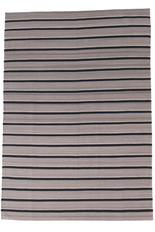 Hazan Kelim Stripes-H Beige Grey  235 x 170 cm