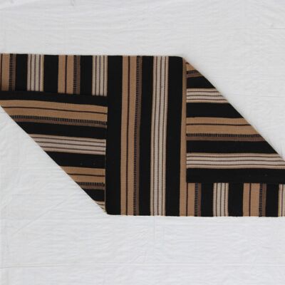 Hazan Kelim Stripes-H Marrón Beige 135 x 65 cm