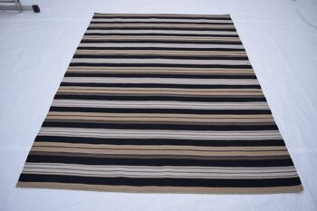 Hazan Kelim Stripes-H Marron Beige 200 x 140 cm 3