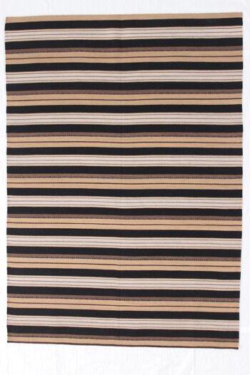 Hazan Kelim Stripes-H Marron Beige 200 x 140 cm 2