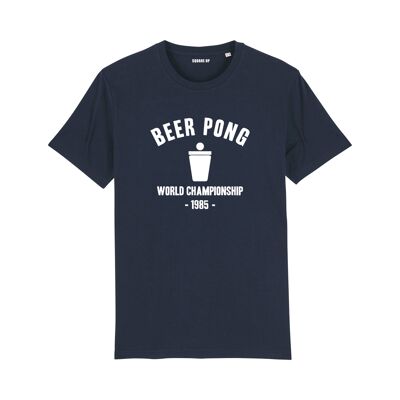 "Beer pong world championship" T-shirt - Men - Color Navy Blue