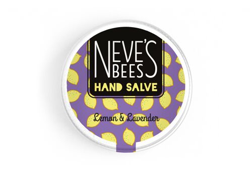 Neve's Bees Lemon and Lavender Hand Salve - 30ml Aluminium Tin