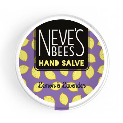 Unguento per le mani al limone e lavanda di Neve's Bees - Latta in alluminio da 30 ml