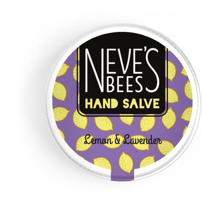 Neve's Bees Lemon and Lavender Hand Salve - 30ml Aluminium Tin