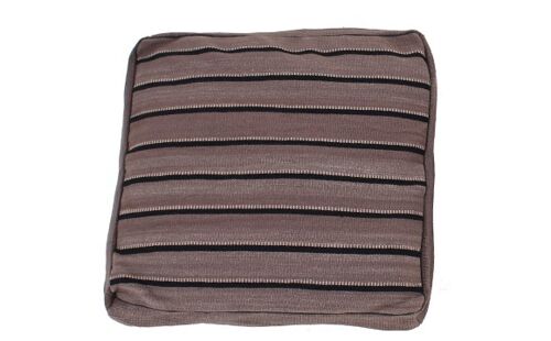 Hazan Kelim Cushion Stripes Beige Grey 90 x 90 cm