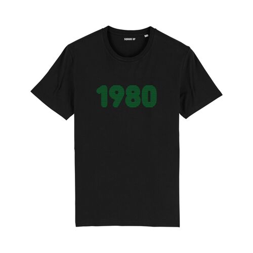 T-shirt "1980" - Homme - Couleur Noir