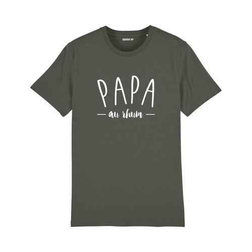 T shirt "Papa au rhum" - Homme - Couleur Kaki