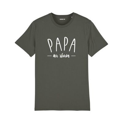 T shirt "Papa au rhum" - Homme - Couleur Kaki