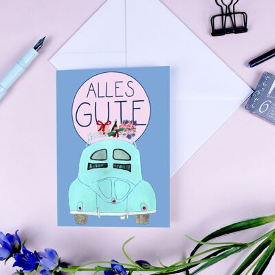 Greeting card "All the best"