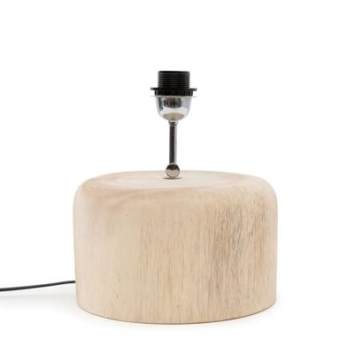 Base per lampada da tavolo in legno di teak - Naturale