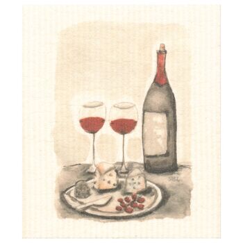 Torchon Vin et Fromage