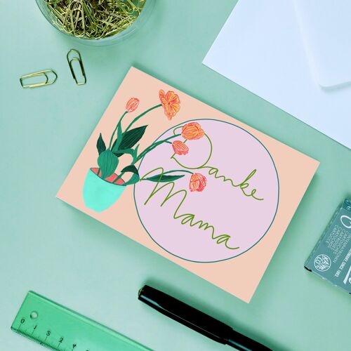 Grußkarte "Mama Blumen"