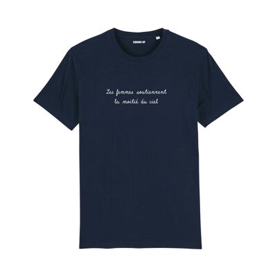 Tshirt Women Support Half the Sky - Navy Blue Color