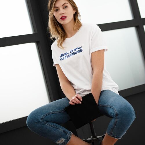 T-shirt Bord de mer - Femme - Couleur Blanc