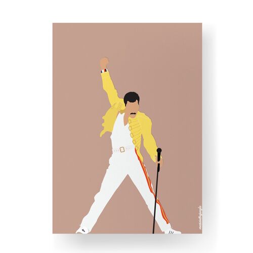 Freddie Mercury 3 - 30 x 40cm