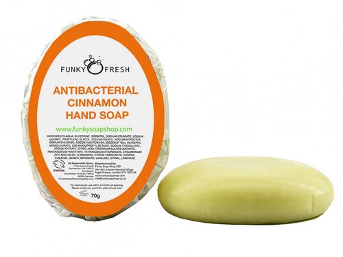 Purifying and Cleansing Cinnamon Hand Soap, 100% Natural & Handmade, 70g