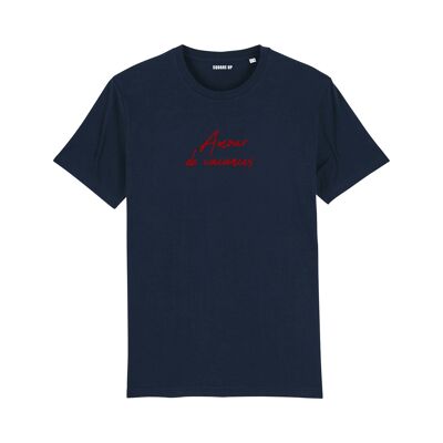 "Holiday love" message T-shirt - Women - Color Navy Blue