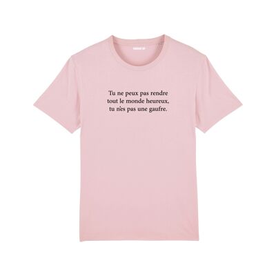 T-Shirt "Du bist keine Waffel" - Damen - Rosa Farbe
