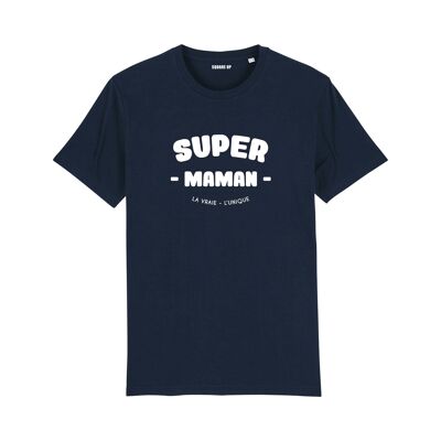 "Super Mom" T-shirt - Woman - Color Navy Blue