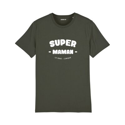 T-Shirt "Super Mom" - Damen - Farbe Khaki