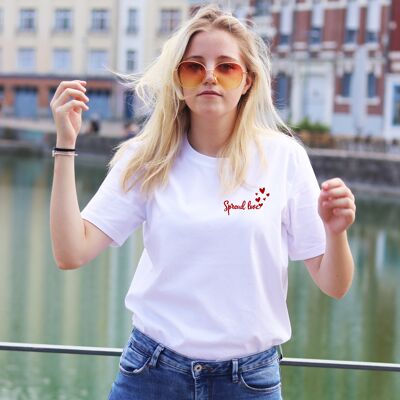 T-shirt "Spread Love" - Femme - Couleur Blanc