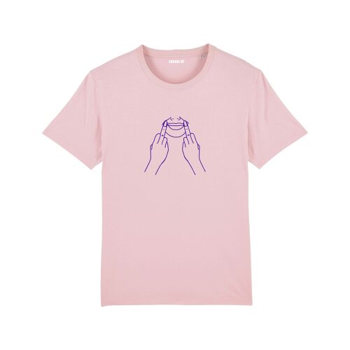 T-shirt "Souris tu seras plus jolie" - Femme - Couleur Rose