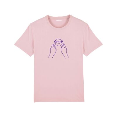 T-Shirt "Lächle, du wirst hübscher" - Damen - Rosa Farbe