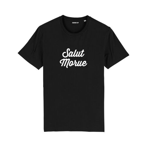T-shirt "Salut Morue" - Femme - Couleur Noir