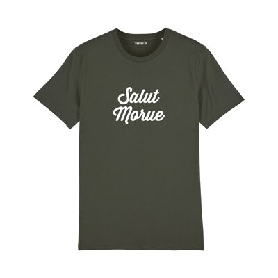 T-shirt "Salut Morue" - Femme - Couleur Kaki