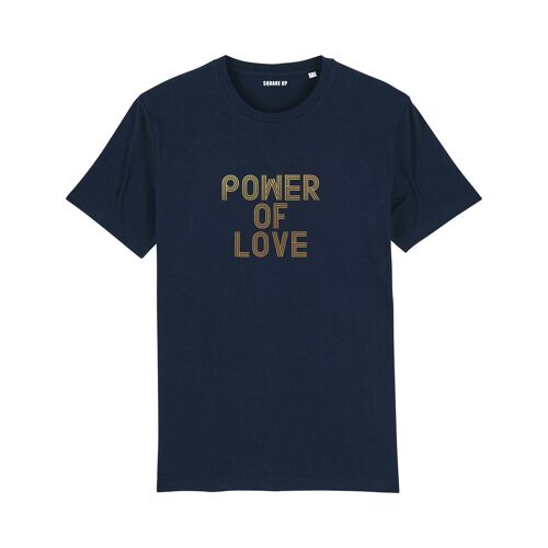 T-shirt "Power of love" - Femme - Couleur Bleu Marine