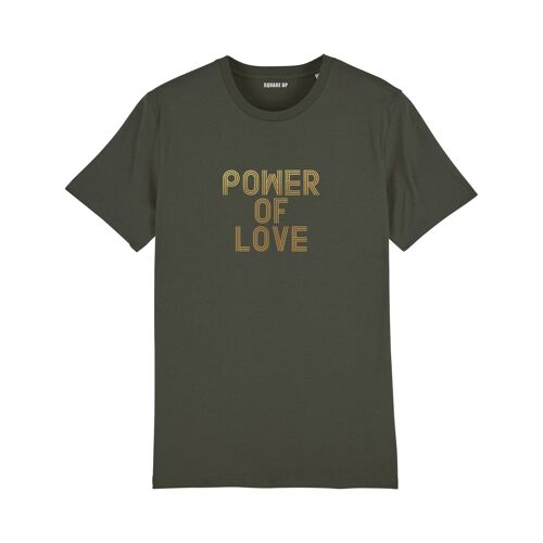 T-shirt "Power of love" - Femme - Couleur Kaki