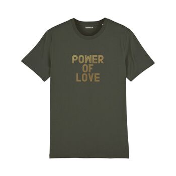 T-shirt "Power of love" - Femme - Couleur Kaki