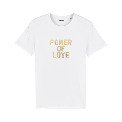 T-shirt "Power of love" - Femme - Couleur Blanc