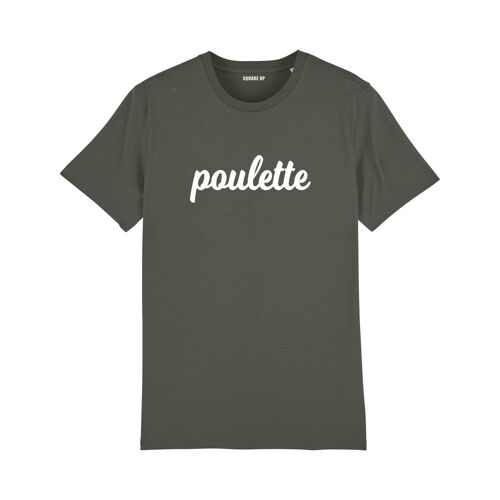 T-shirt "Poulette" - Femme - Couleur Kaki